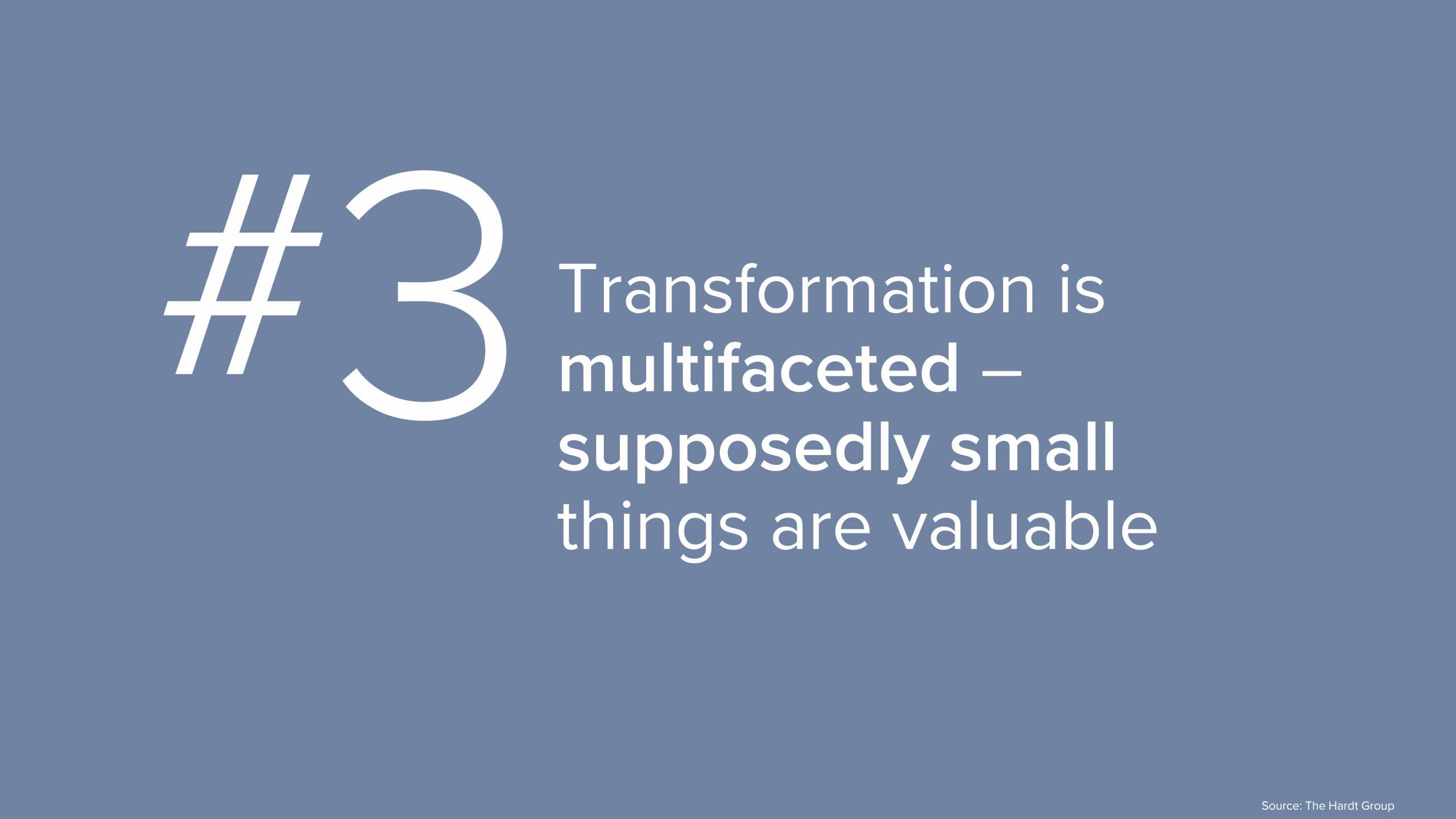 #3 – Transformation ist vielfältig – auch die vermeintlich kleinen Dinge sind wertvoll